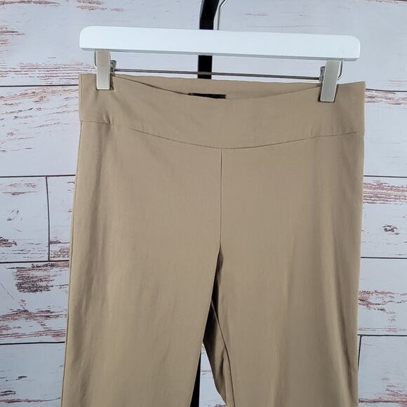 Paul Stuart Tan Pull On Pant Straight Slim Leg Size 8 - Picture 4 of 5